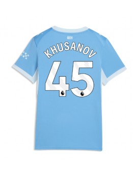 Manchester City Abdukodir Khusanov #45 Heimtrikot für Frauen 2026-27 Kurzarm